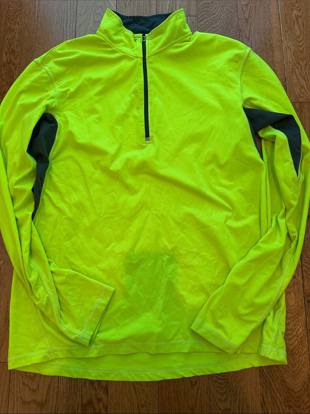 C9 by Champion Neon Lime Quarter-Zip Performance Jacket with Black Panels